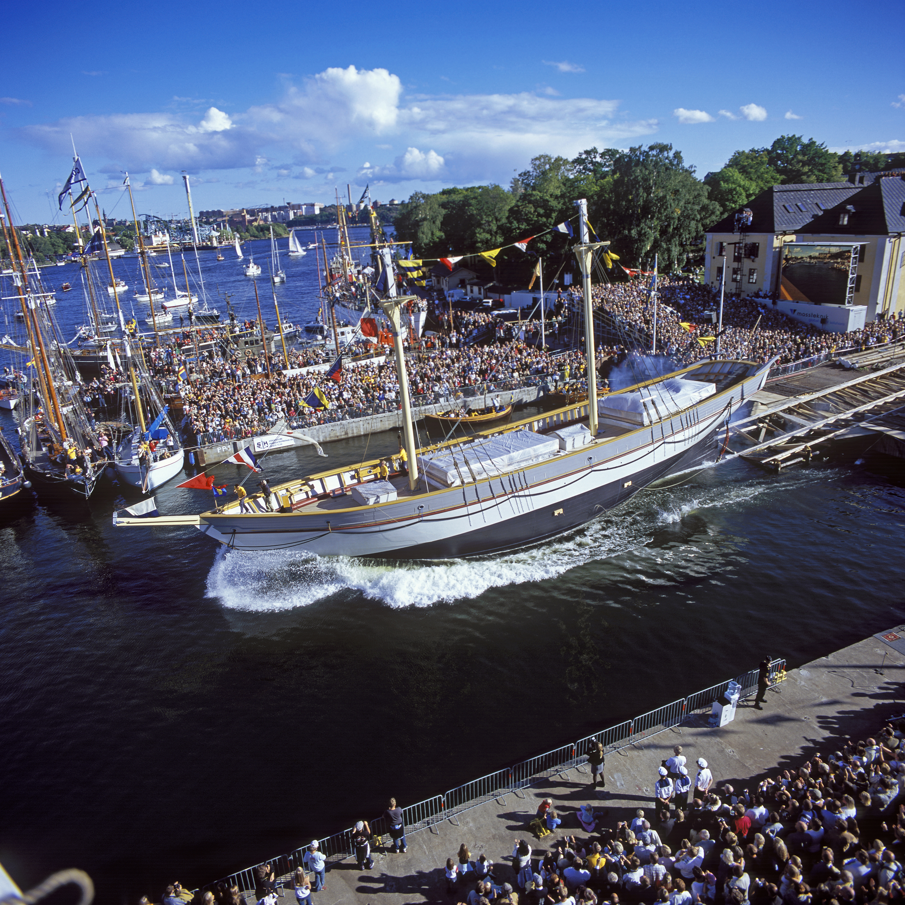 Briggen Tre Kronor af Stockholms stapelavlöpning