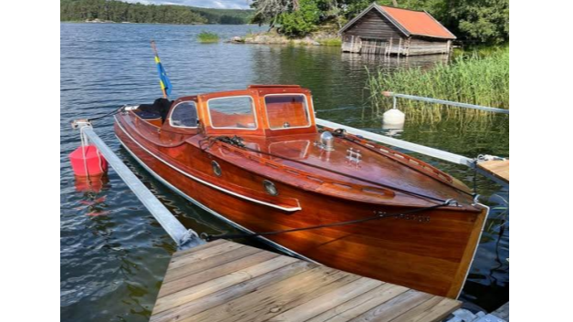 Red Dragon - en fritidsbåt som k-märkts av Sjöhistoriska år 2026